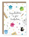 Festive Grad Hats Graduation Card