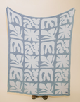 Lanai Plush Throw - Slate Blue