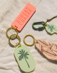 Palm Tree Icon Pill Keychain