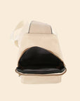 Vegan Leather Fashion Flap Sling Bag