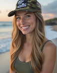 Salty Moms Trucker Hat: Camo