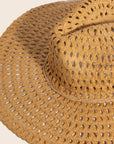 Straw Braid Floppy Hat: KA