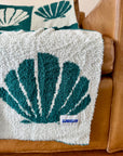 ShellCheck Plush Throw - Seaglass