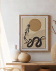 Ankle Biters Surf Skeleton Art Print