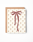 Holiday Bow Pattern Card