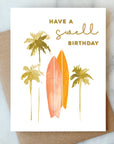 Surf Birthday Greeting Card