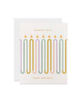 Birthday Card | Wavy Candles Celebration Design