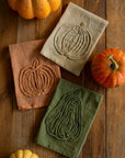 Embroidered Thanksgiving Tea Towel