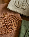Embroidered Thanksgiving Tea Towel