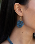 Chromatic Hues Wood Bead Rope Earrings