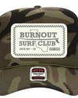 Burnout Surf Club Camo Trucker Hat
