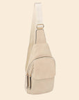 Vegan Leather Fashion Flap Sling Bag