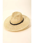 Loose Weave Braid Band Sun Hat