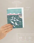 Whales - Love + Friendship Card