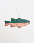 Fish Ornament : Pink and green