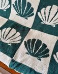 ShellCheck Plush Throw - Seaglass