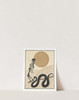 Ankle Biters Surf Skeleton Art Print