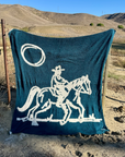 Drifter Plush Throw - Malibu Blue