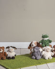 Small Frog Recycled Stuffed Animal