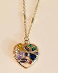 Rainbow Heart Necklace