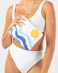 Small Soleil Pouch in White