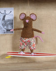 Surfer Mouse Ornament