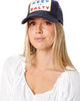 Keep It Salty Trucker Hat: Navy
