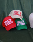 Heart Breaker Trucker hat: Red / Pink