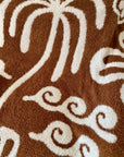 Hanalei Plush Throw - Mocha & Cream