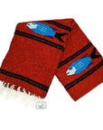 Red Earth Rust Baja Fish Yoga Blanket