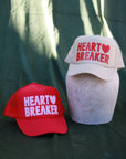 Heart Breaker Trucker hat: Red / Pink