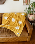 Sun Plush Throw - Marigold Yellow