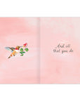 Grateful Hummingbird Thank You Card