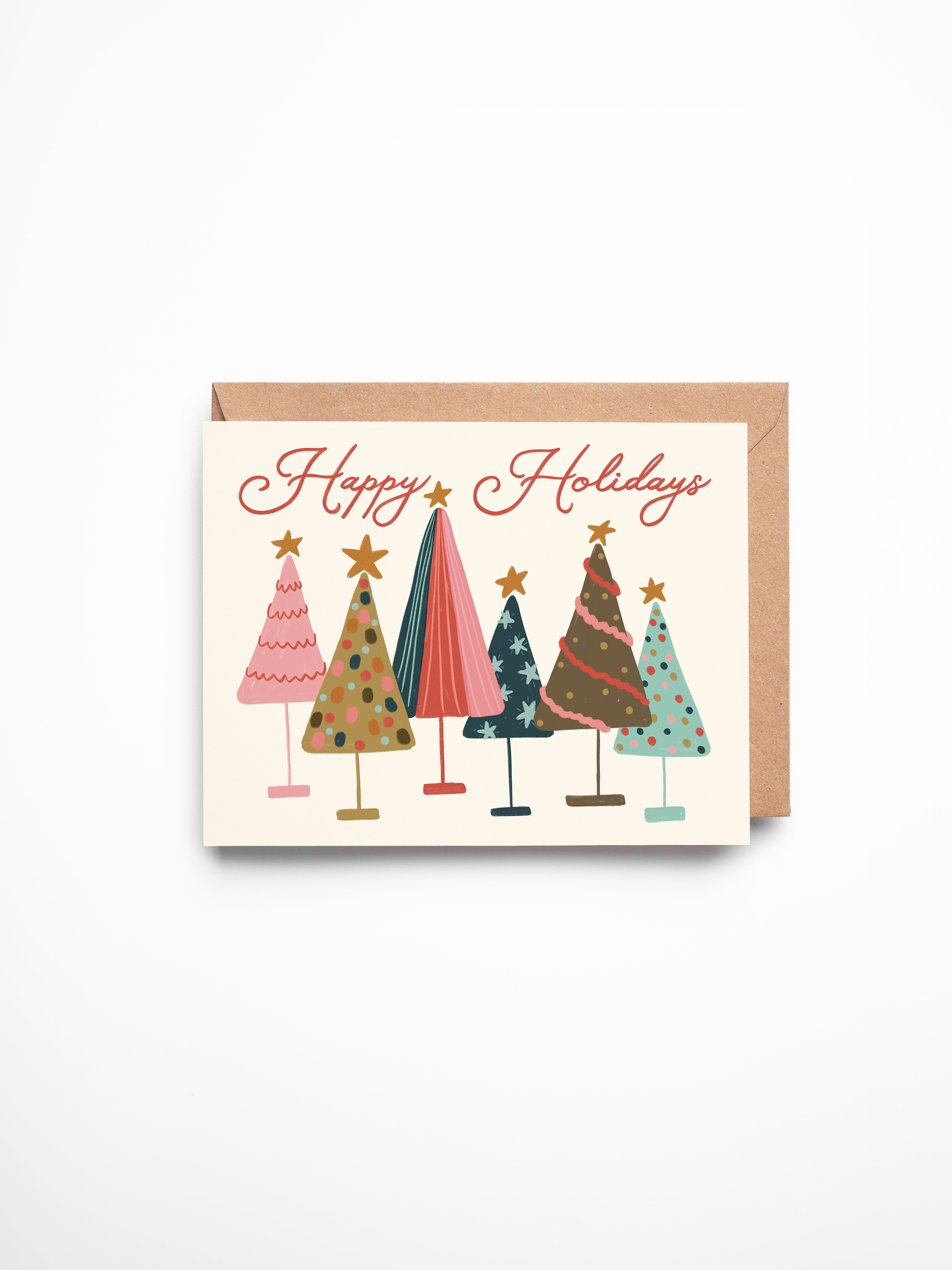 Happy Holidays Tree Card