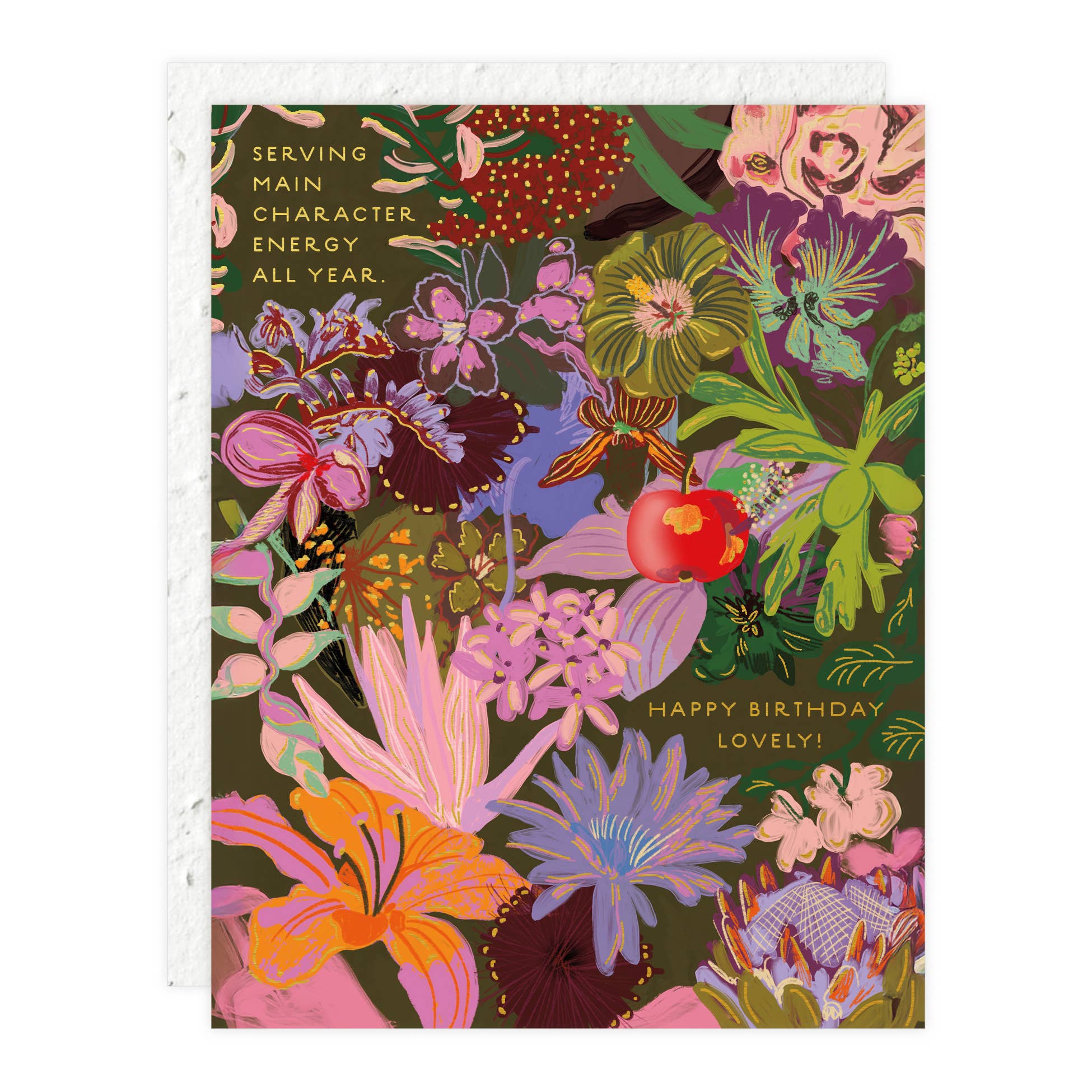 Midnight Blooms - Birthday Card