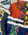 Orange Audrey Vintage Ankle Socks