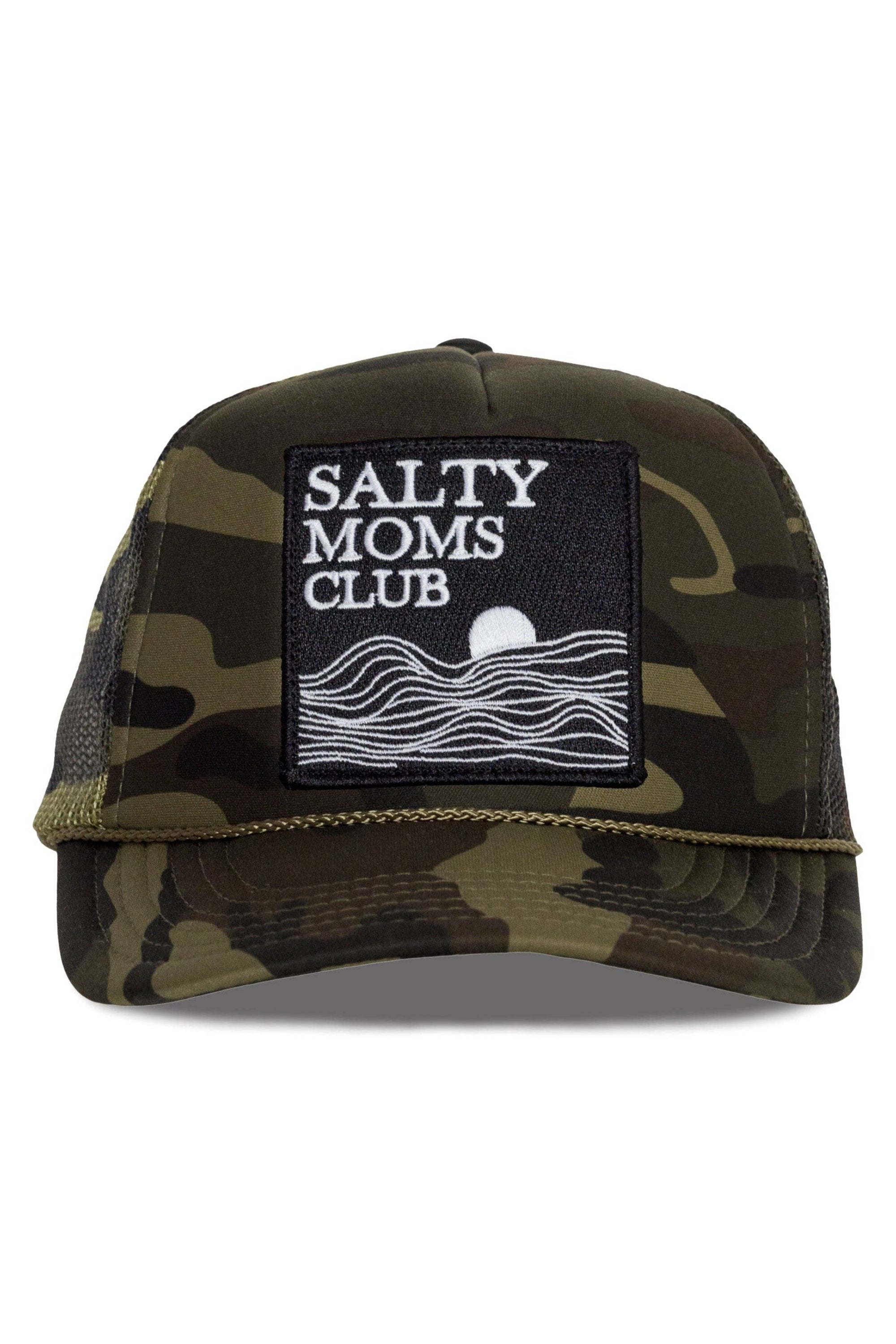 Salty Moms Trucker Hat: Camo