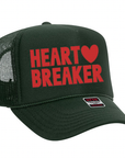 Heart Breaker Trucker hat: Red / Pink