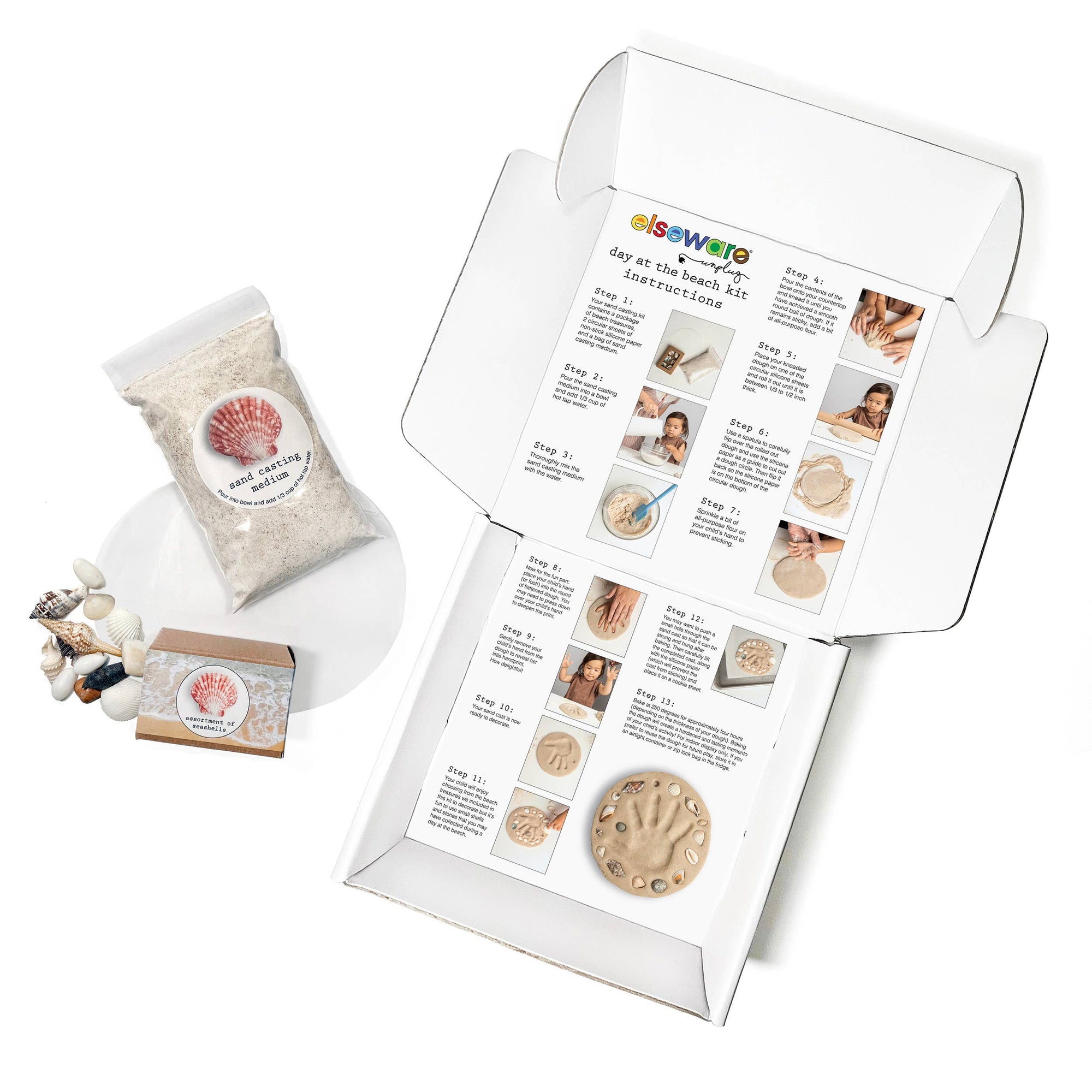 Day at the Beach - Kids Hand &amp; Footprint Keepsake Craft