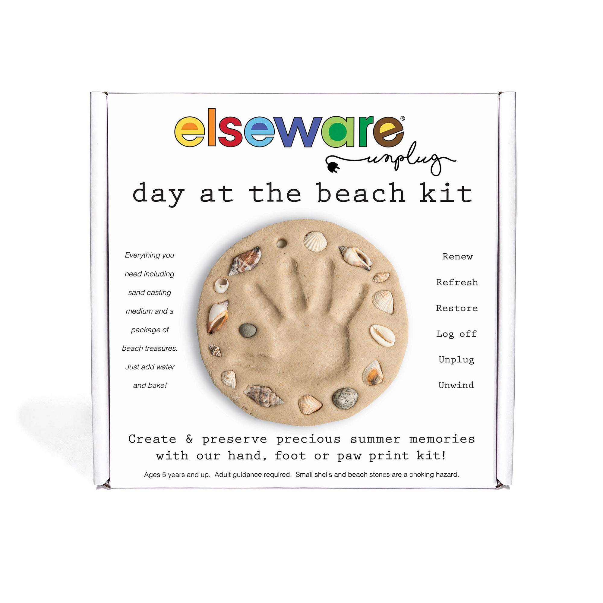 Day at the Beach - Kids Hand &amp; Footprint Keepsake Craft
