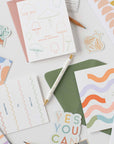 Birthday Card | Wavy Squiggle Birthday Pattern