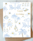 Beachy Birthday Greeting Card