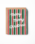 Merry Merry Striped Card
