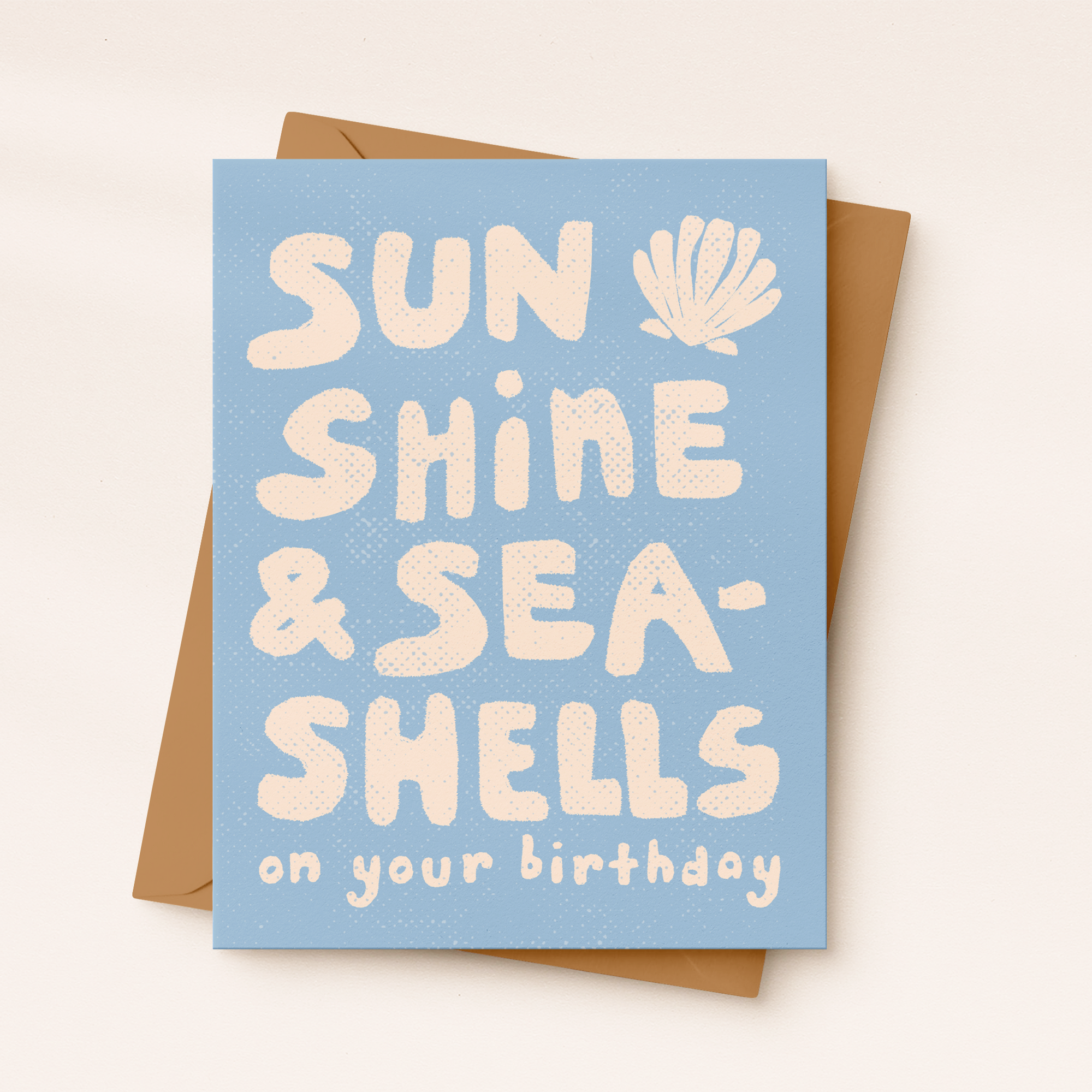 Sunshine and Seashells Beach Birthday Card