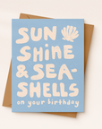 Sunshine and Seashells Beach Birthday Card