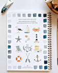 Seaside watercolor workbook