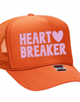 Heart Breaker Trucker hat: Red / Pink