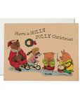 Holly Jolly Greeting Card