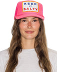 Keep It Salty Trucker Hat: Pink