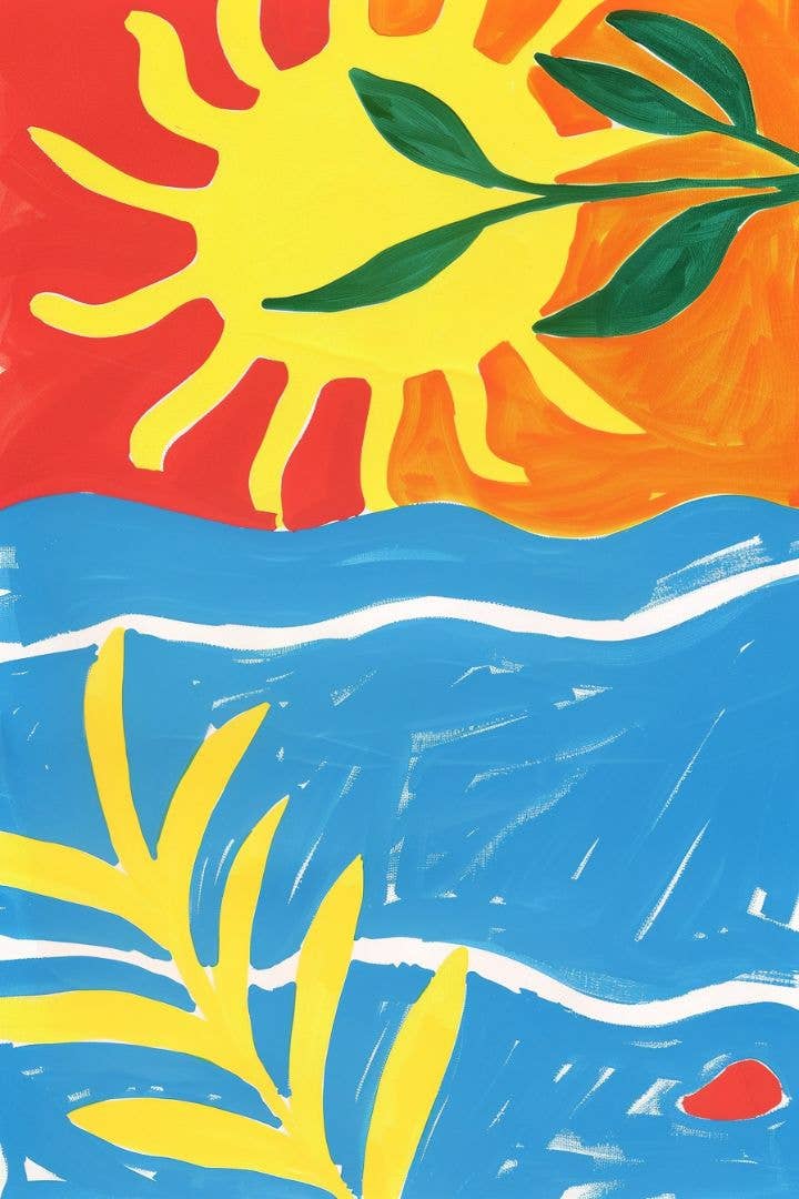 Sun Wave Print